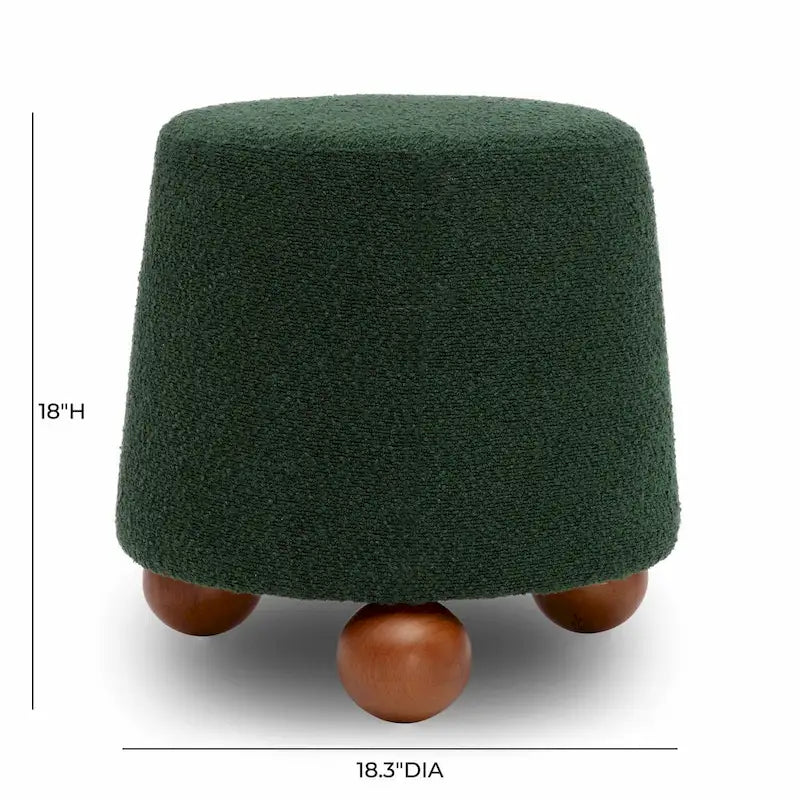 Jaine Boucle Upholstered Stool