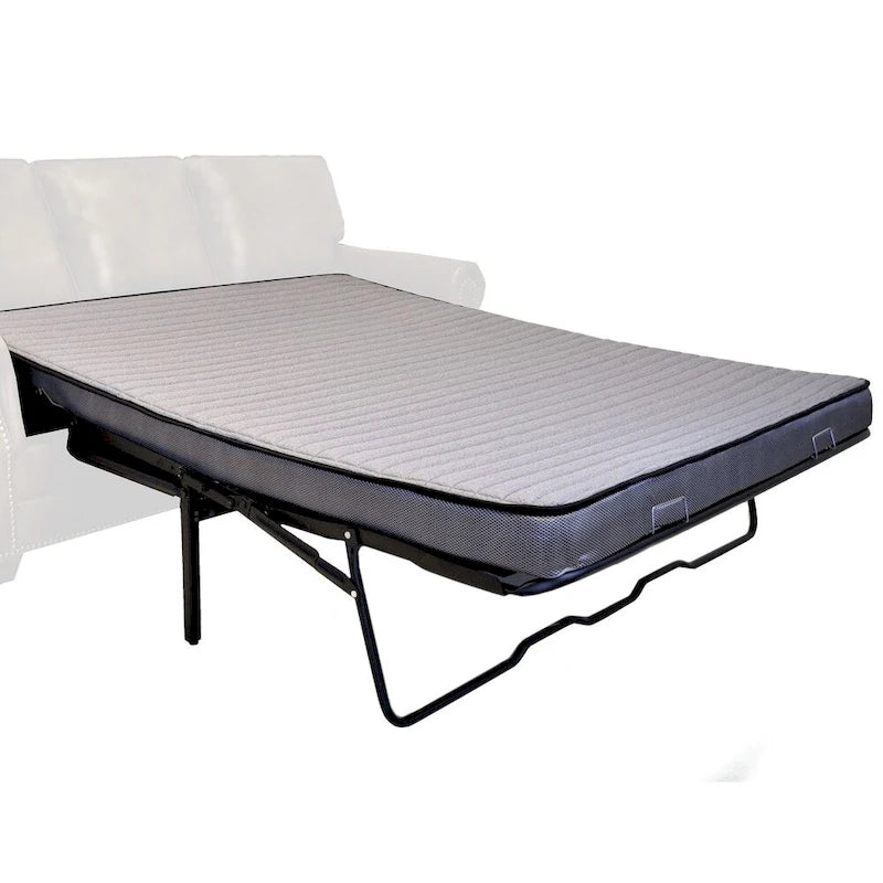 Rancho Rustic Brown Buckskin Fabric Upholstered Sleeper Sofa - 37 x 86 x 40