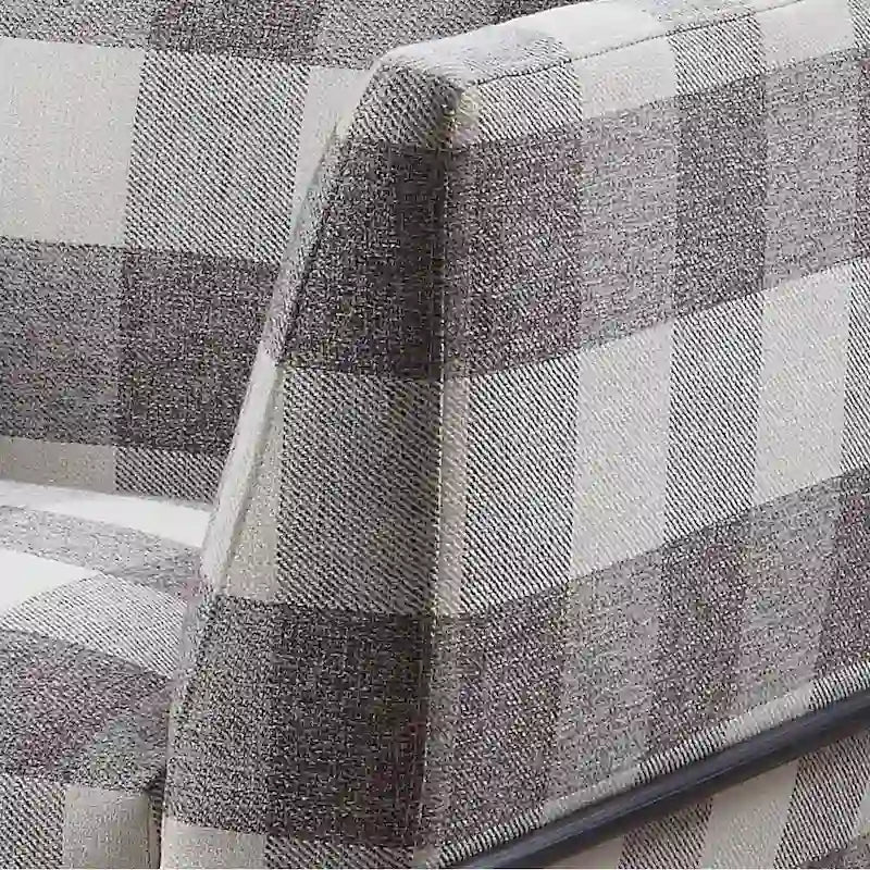 Duval Black Flared Armrest Accent Chair