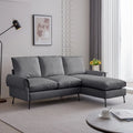 Modern L-Shaped Sofa Couch With Reversible Chaise Lounge