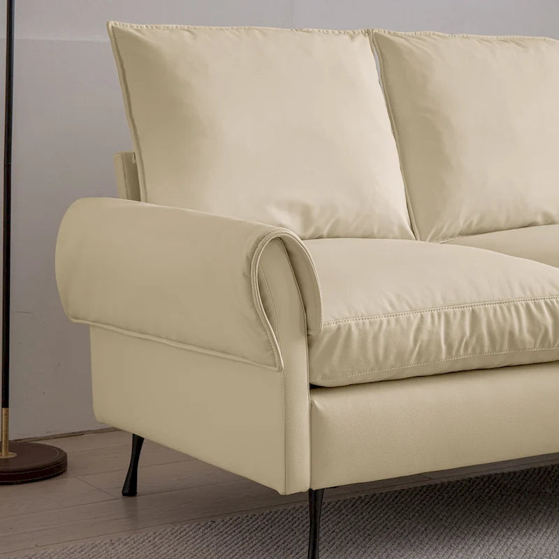 Modern L-Shaped Sofa Couch With Reversible Chaise Lounge