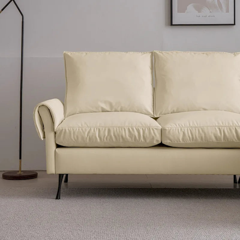 Modern L-Shaped Sofa Couch With Reversible Chaise Lounge