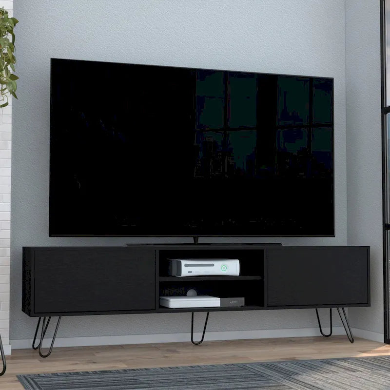 Vassel 2-Cabinet TV Stand Hairpin Legs