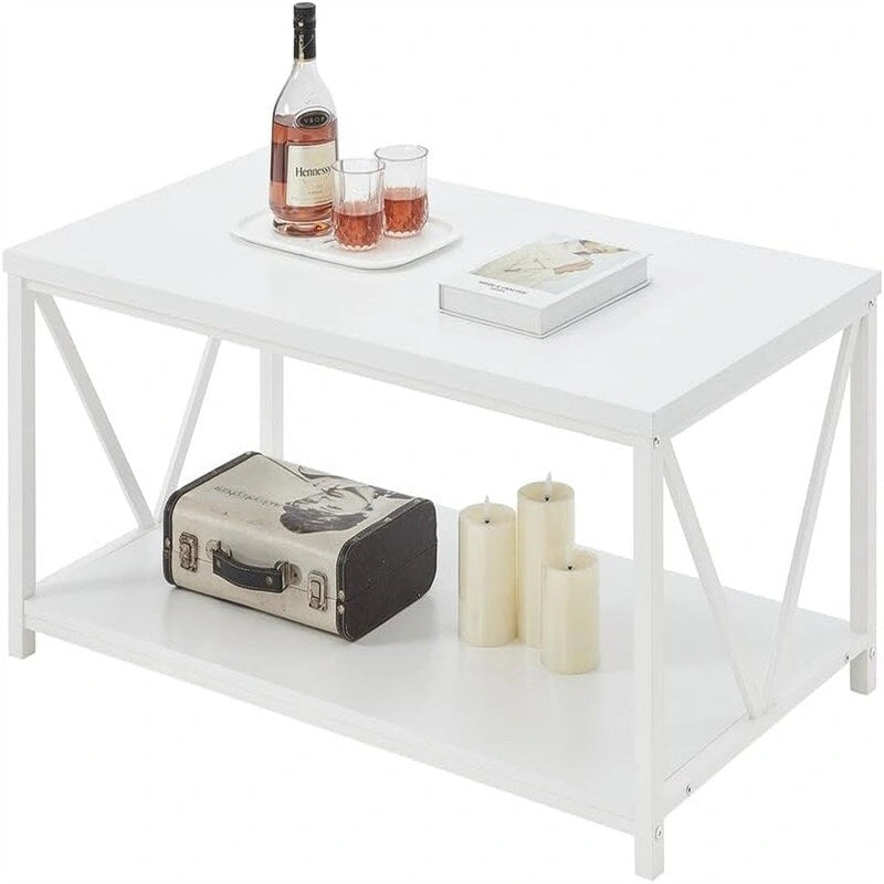 Coffee Table Rustic Wood - 21.6D x 39.3W x 17.7H