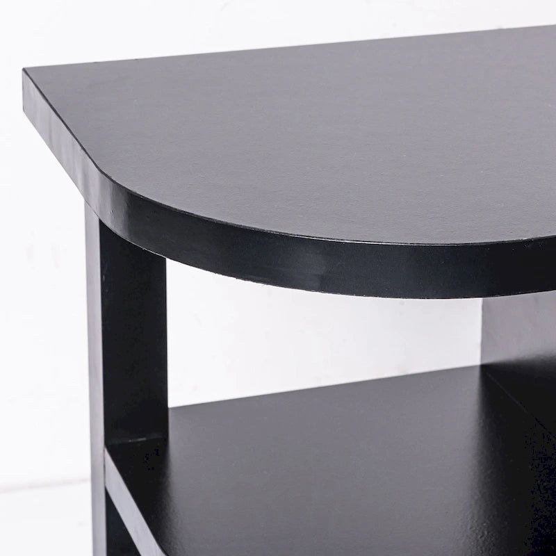 48  Modern Black Electric Fireplace TV Stands Media Console for TVs up to 55