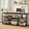 70.87  Console Table Sofa Table with 5-Tier Open Storage Shelves