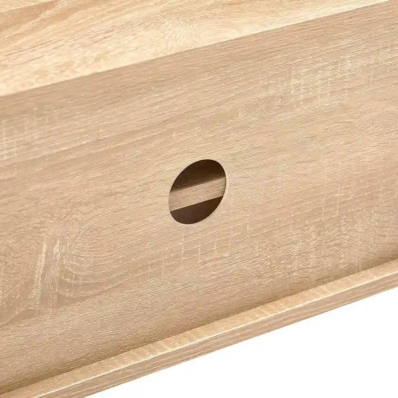 55.12  Rattan TV cabinet, double sliding doors