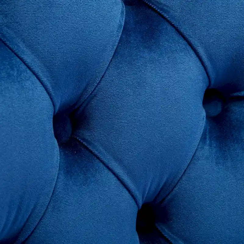 High-end Tufted Solid Wood Contemporary Velvet Upholstered Dining Chair with Chrome Stainless Steel Plating Legs,Set of 2