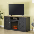 54 in. TV Stand Console for TVs up to 60 in. with Electric Fireplace - 54  in Width