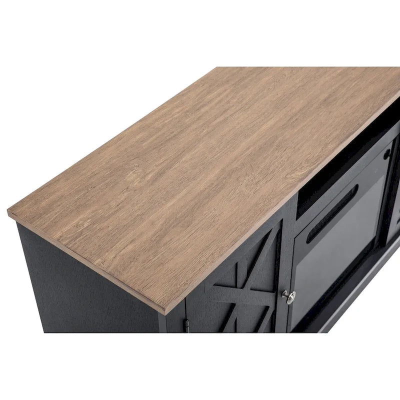 54 in. TV Stand Console for TVs up to 60 in. with Electric Fireplace - 54  in Width