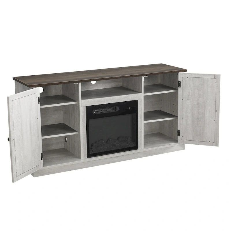 54 in. TV Stand Console for TVs up to 60 in. with Electric Fireplace - 54  in Width