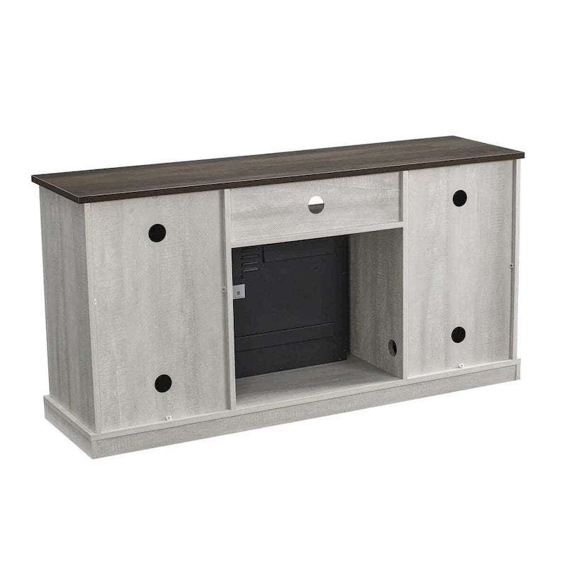 54 in. TV Stand Console for TVs up to 60 in. with Electric Fireplace - 54  in Width