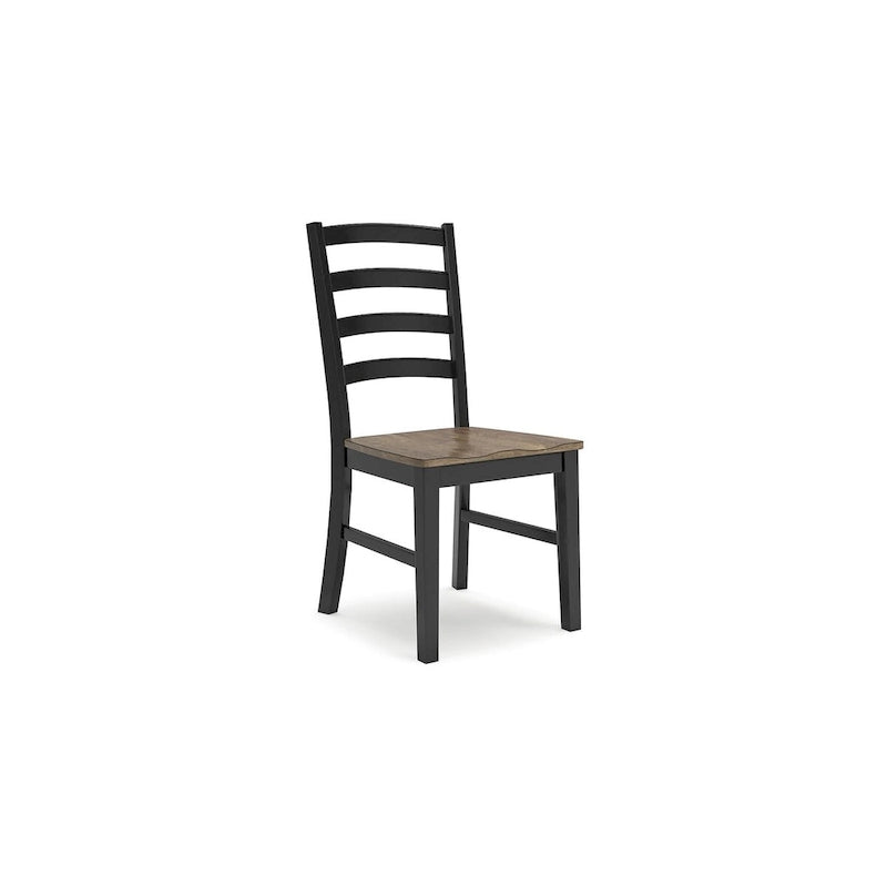Signature Design by Ashley Wildenauer Brown/Black Dining Chair - 19  W x 23.25  D x 39  H