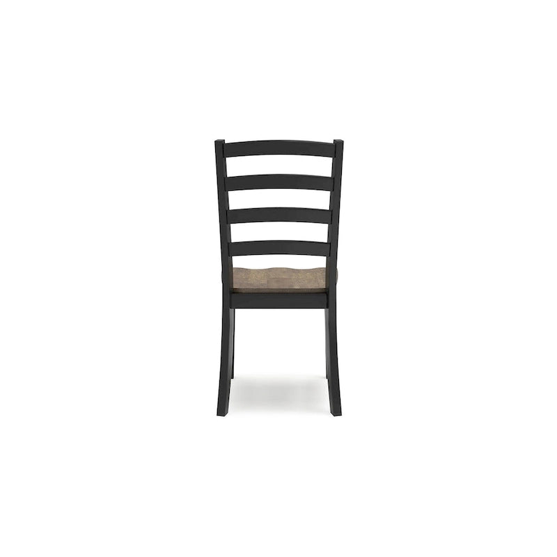 Signature Design by Ashley Wildenauer Brown/Black Dining Chair - 19  W x 23.25  D x 39  H