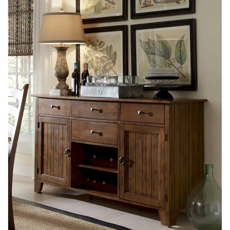 Simply Solid Auden Distressed Solid Wood 14-Piece Dining Collection