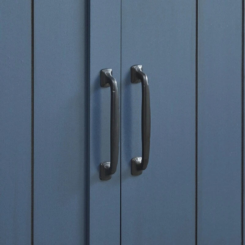 Rustic 47-inch Bar Cabinet with Sliding Barn Door