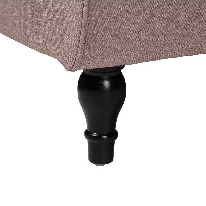 Baxton Studio Chesterfield Fabric Upholstered Convertible Sleeper Sofa