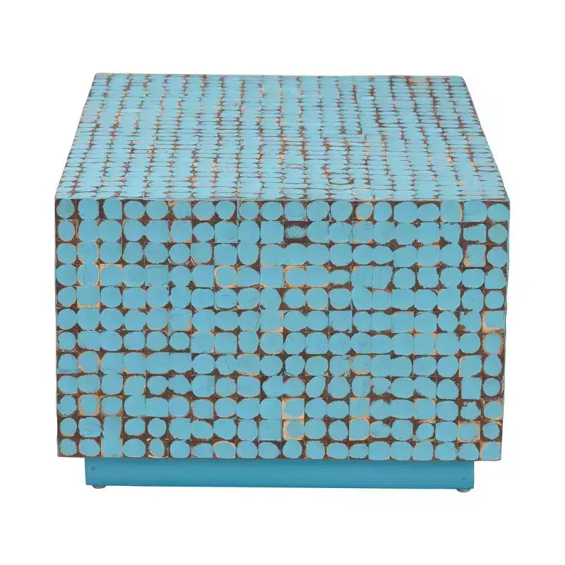 bali & pari Nitza Coconut Shell and Acacia Wood Coffee Table