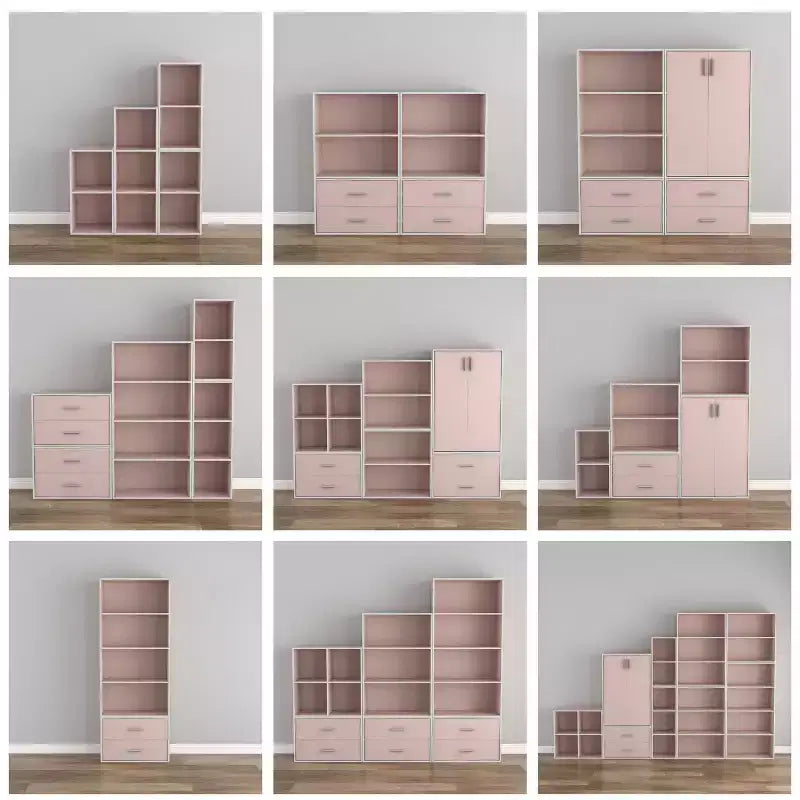 24/7 Shop At Home Bibliothèque moderne Silkpath 23,7 pouces à 2 cubes empilables et modulaires
