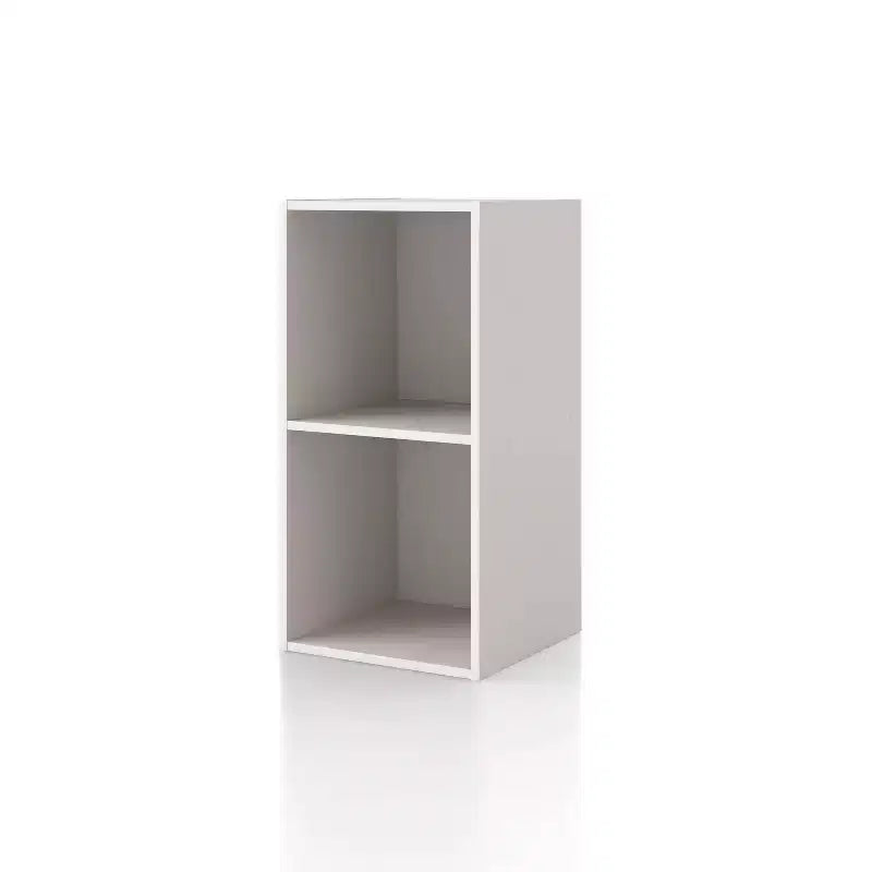 24/7 Shop At Home Bibliothèque moderne Silkpath 23,7 pouces à 2 cubes empilables et modulaires