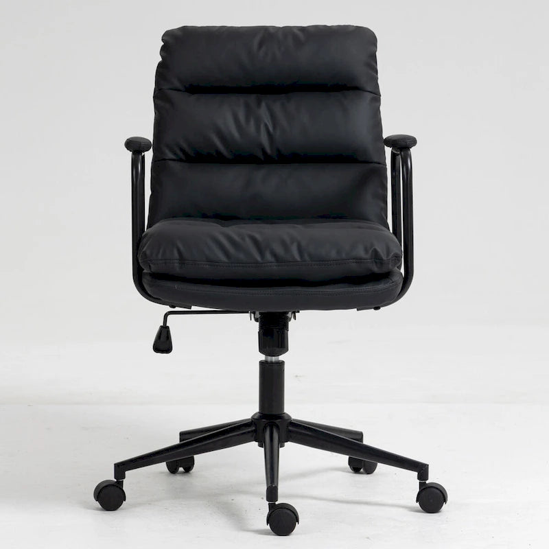 GEITIN Home Office Desk Task Swivel Chair with Padded Armrest
