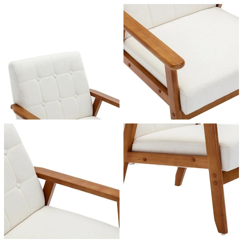 Accent Chairs Set of 2 with Side Table Arm Chair for Living Room Bedroom Office - 30.71 H*25.39 W *27.95 D