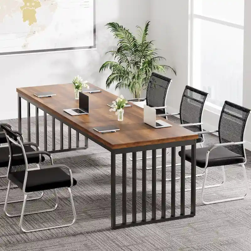 6.5ft Rectangular Conference Meeting Table for Home Office