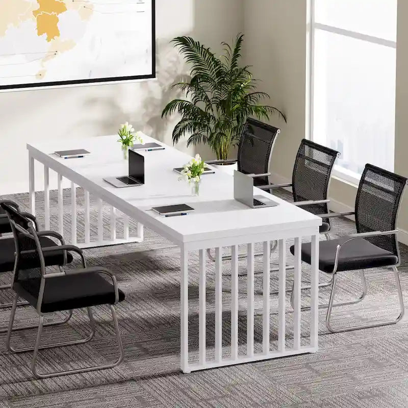6.5ft Rectangular Conference Meeting Table for Home Office