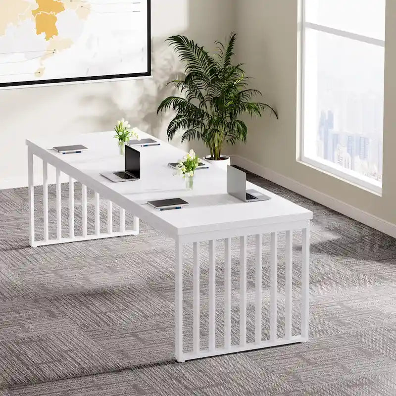 6.5ft Rectangular Conference Meeting Table for Home Office