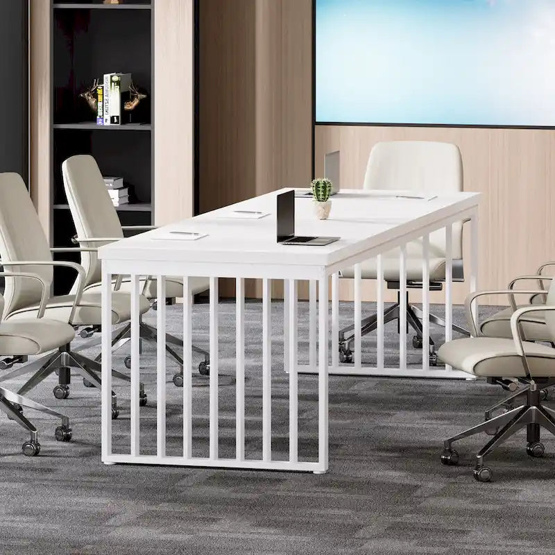 6.5ft Rectangular Conference Meeting Table for Home Office