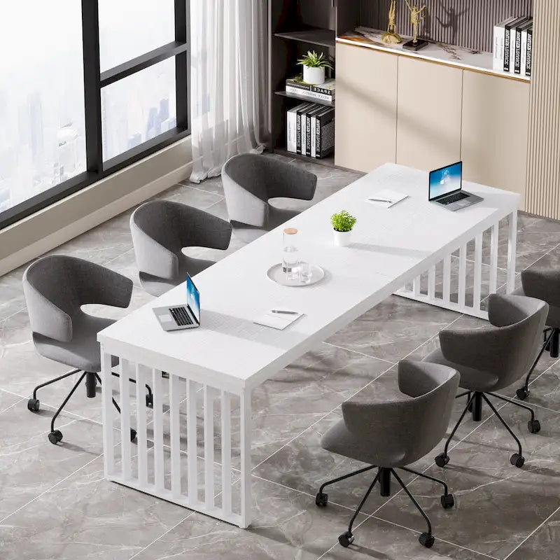 6.5ft Rectangular Conference Meeting Table for Home Office