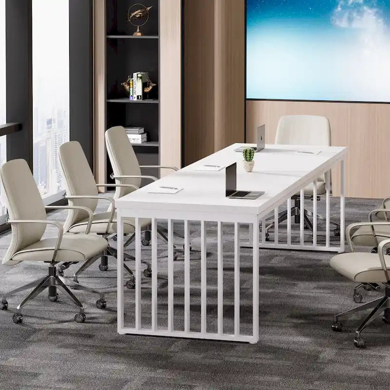 6.5ft Rectangular Conference Meeting Table for Home Office