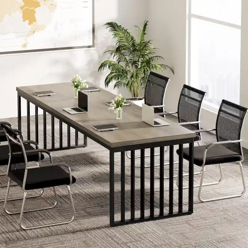 6.5ft Rectangular Conference Meeting Table for Home Office