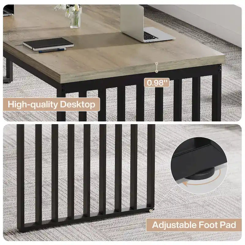 6.5ft Rectangular Conference Meeting Table for Home Office