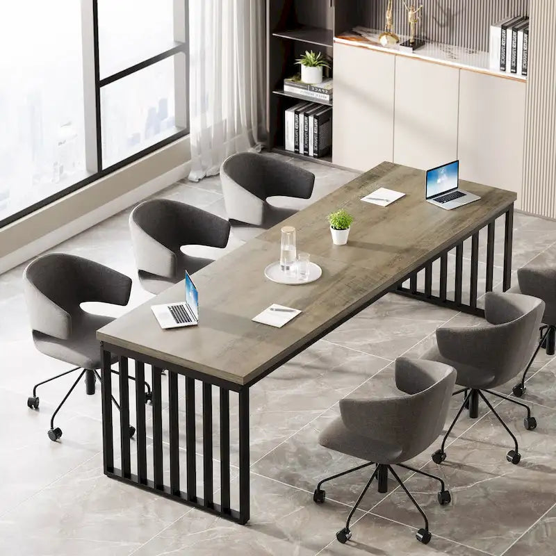 6.5ft Rectangular Conference Meeting Table for Home Office