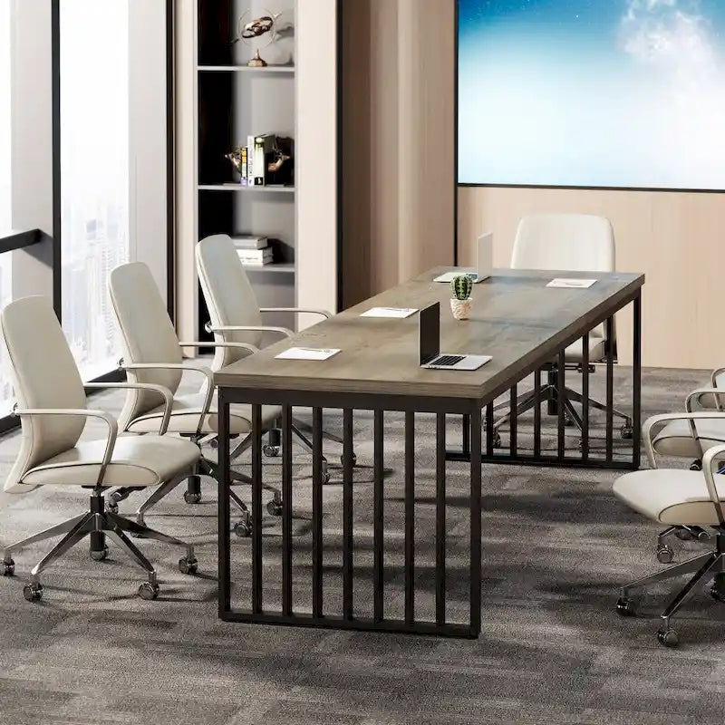 6.5ft Rectangular Conference Meeting Table for Home Office