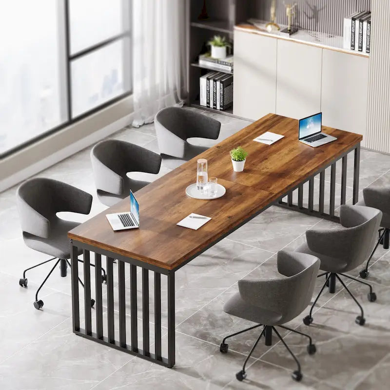 6.5ft Rectangular Conference Meeting Table for Home Office