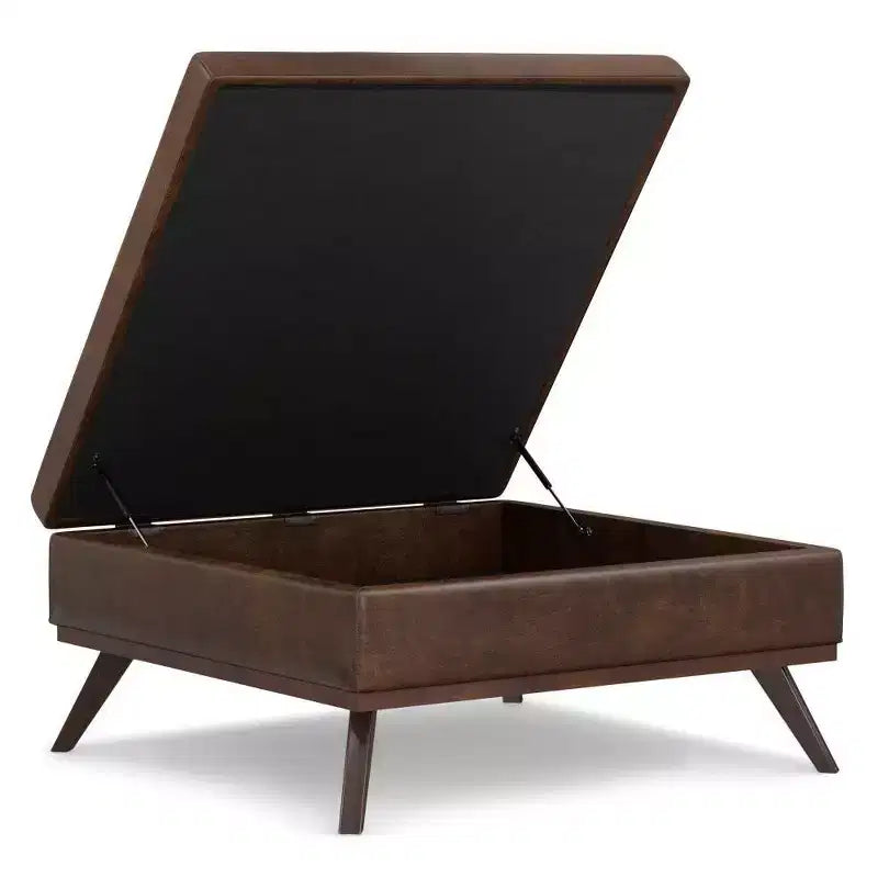 WyndenHall Ethan XL Square Coffee Table Storage Ottoman
