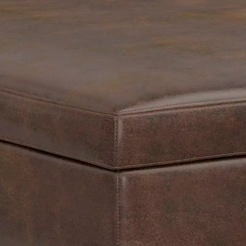 WyndenHall Ethan XL Square Coffee Table Storage Ottoman