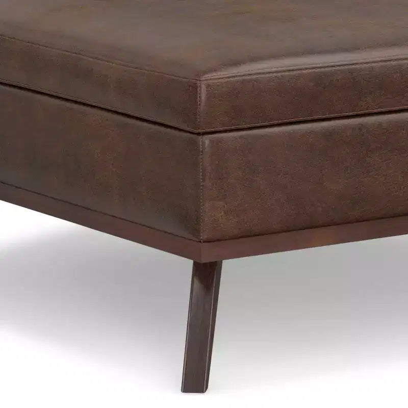 WyndenHall Ethan XL Square Coffee Table Storage Ottoman