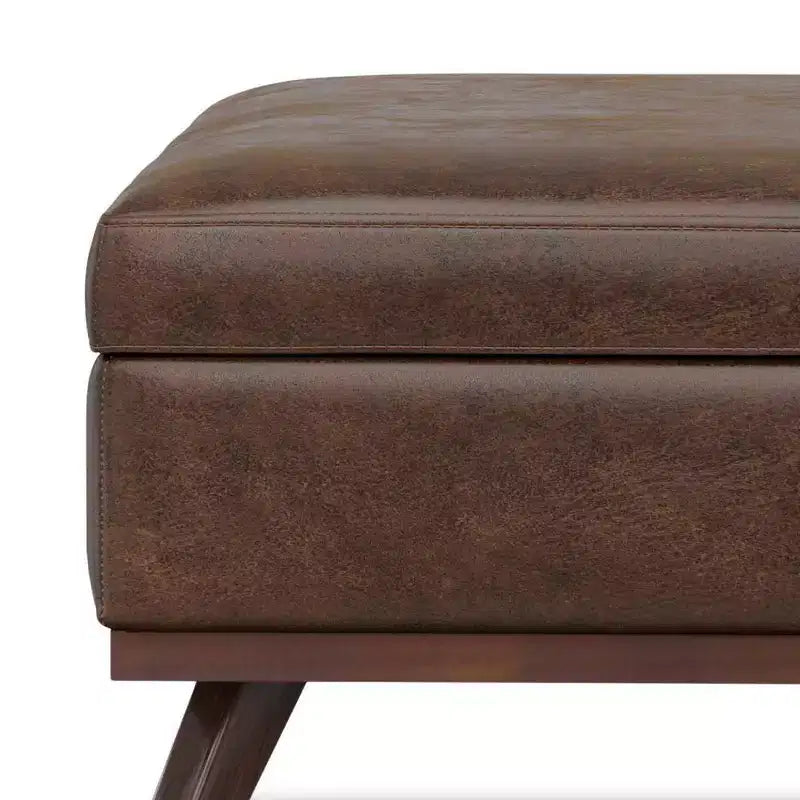 WyndenHall Ethan XL Square Coffee Table Storage Ottoman