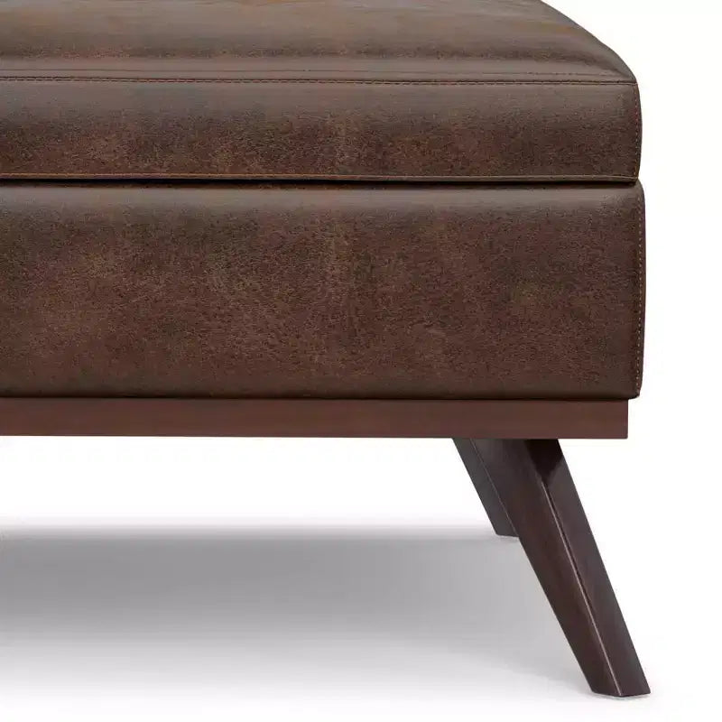 WyndenHall Ethan XL Square Coffee Table Storage Ottoman
