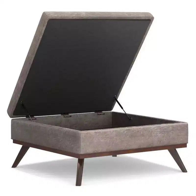 WyndenHall Ethan XL Square Coffee Table Storage Ottoman