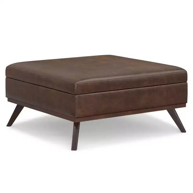 WyndenHall Ethan XL Square Coffee Table Storage Ottoman