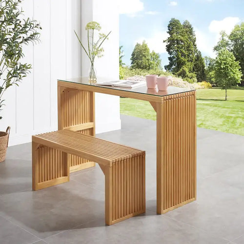 3PCS Dining Bench and Table