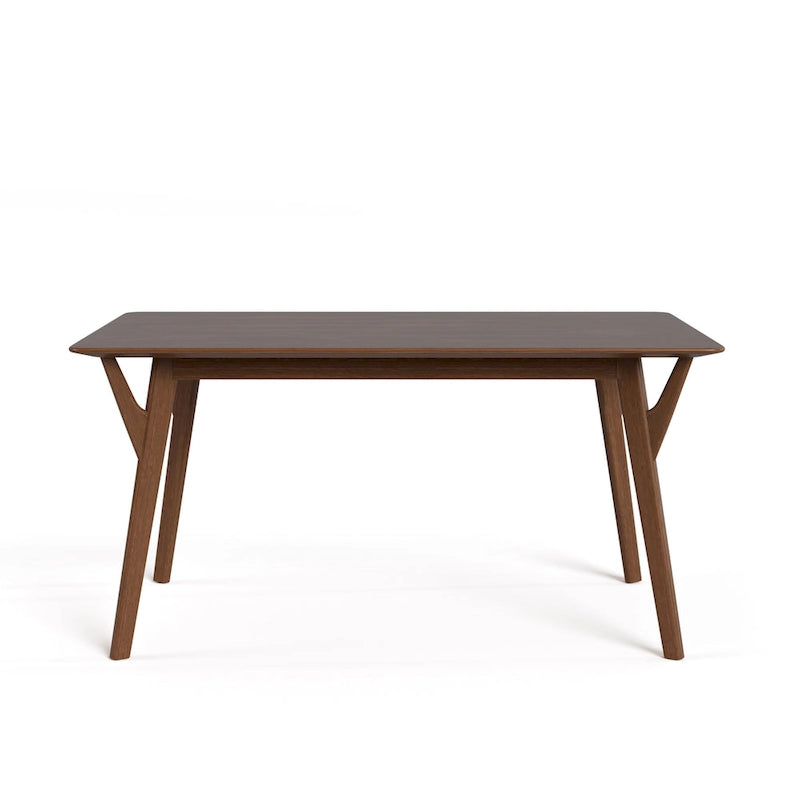 Furniture of America Beck Mid-century 7-Piece Wood Dining Table Set