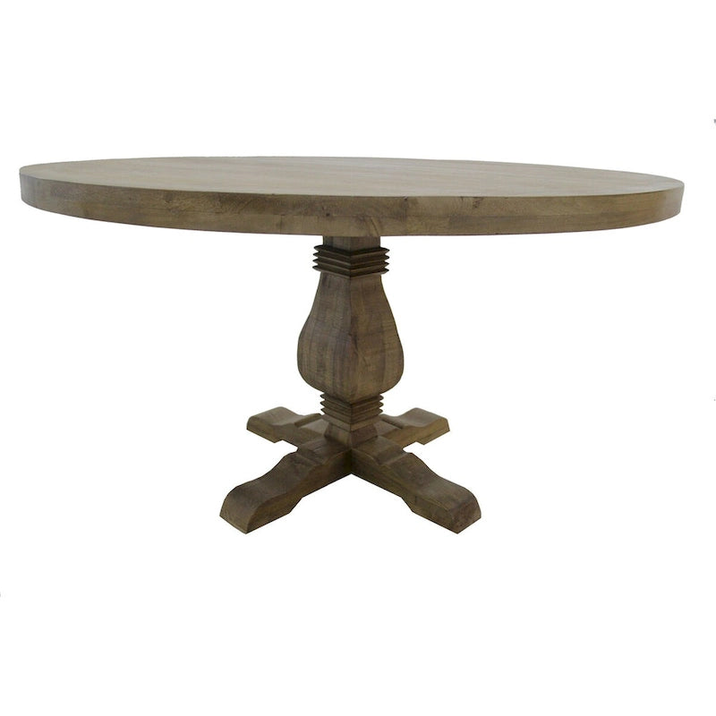 54 wide Round Dining Table in Natural wood finish - 54  x 54  x 30 