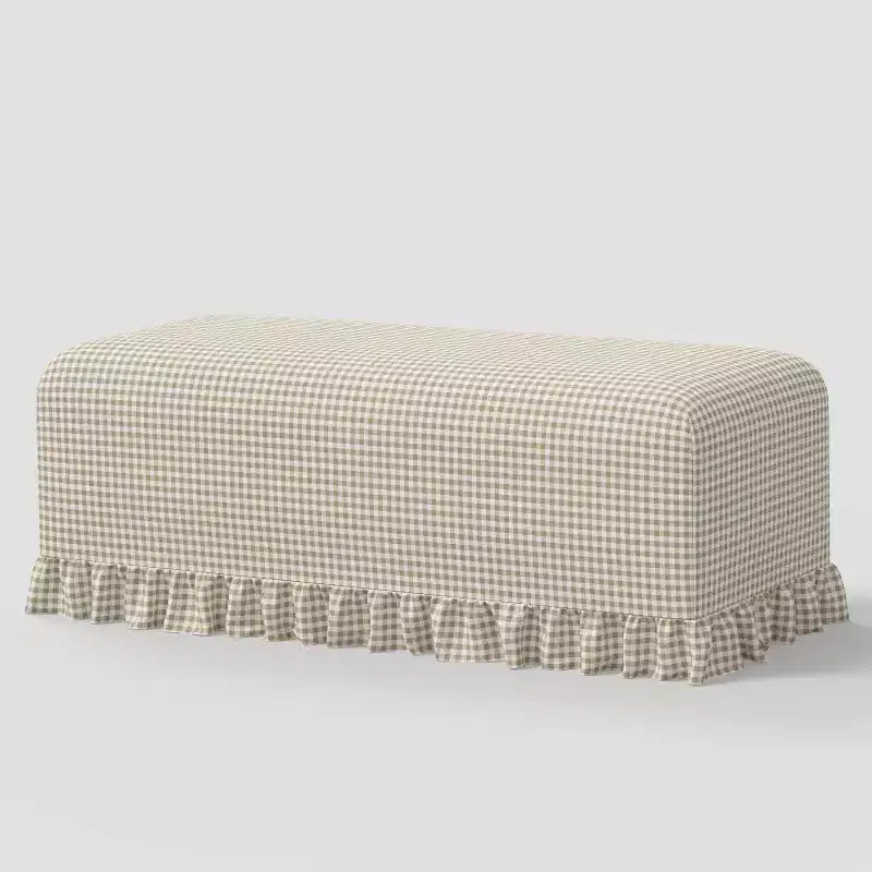 Ruffle Slipcover Dining Bench - Threshold designed with Studio McGee