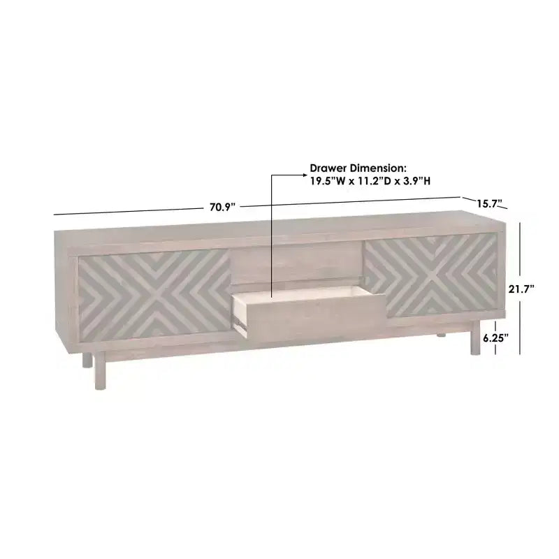 Lifestorey Mason TV Stand for TVs up to 75