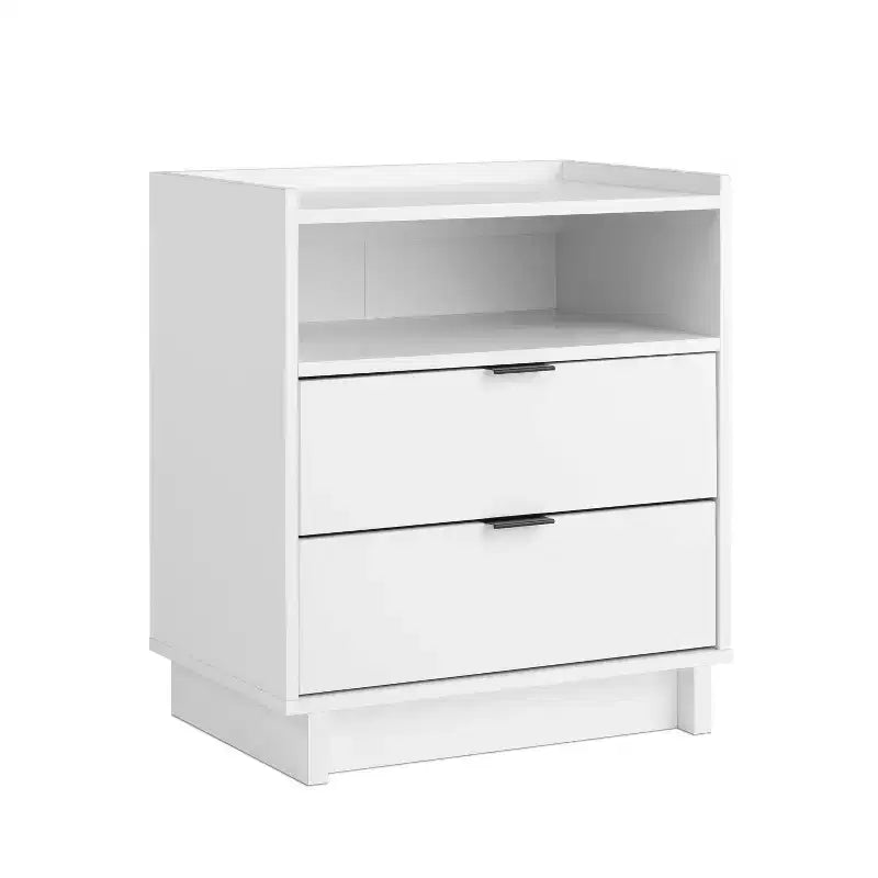 Table de chevet Prepac Simply Modern 2 tiroirs de 23,75 po de largeur